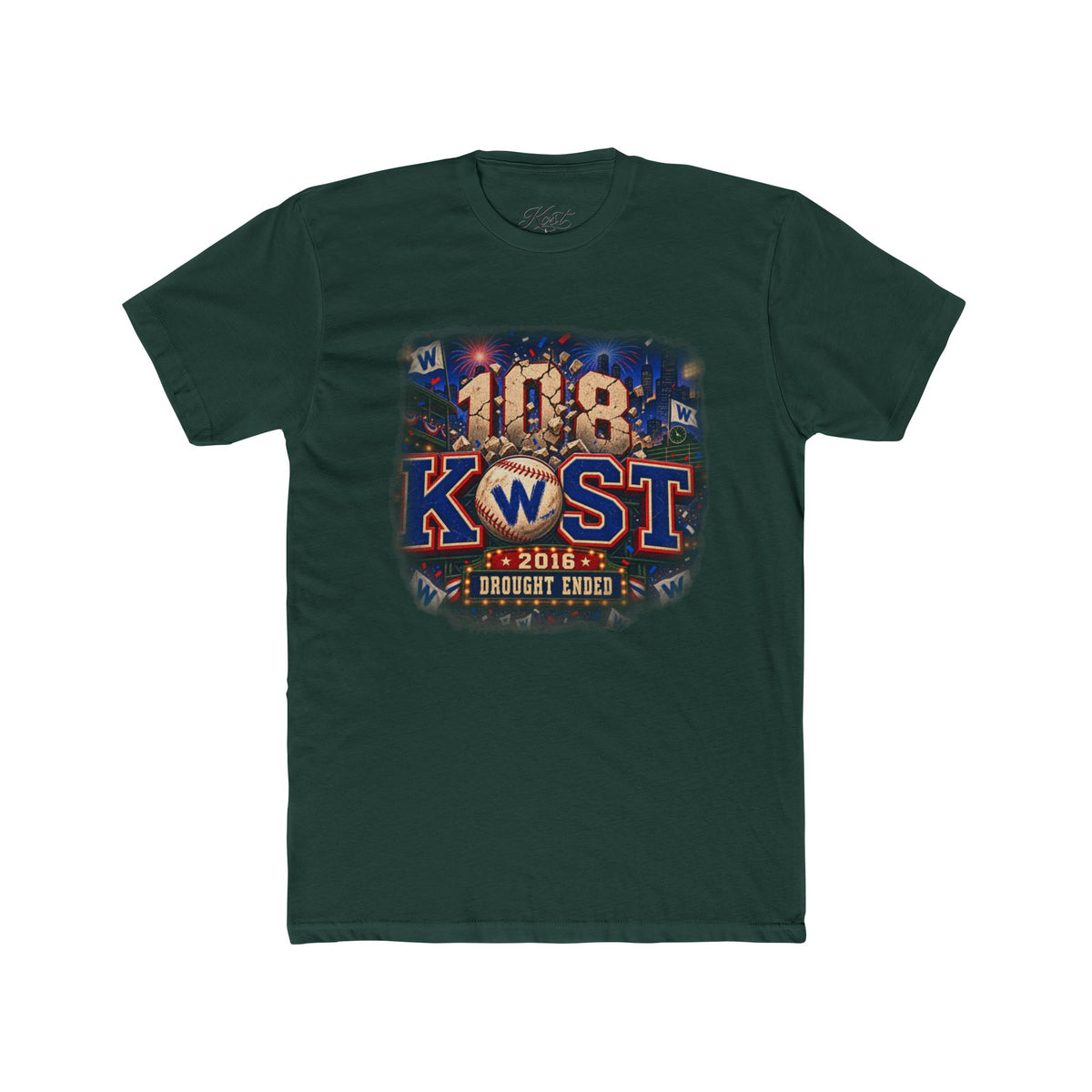 108 KWST Vintage Radio Tee — "Drought Ends" Retro Station Shirt