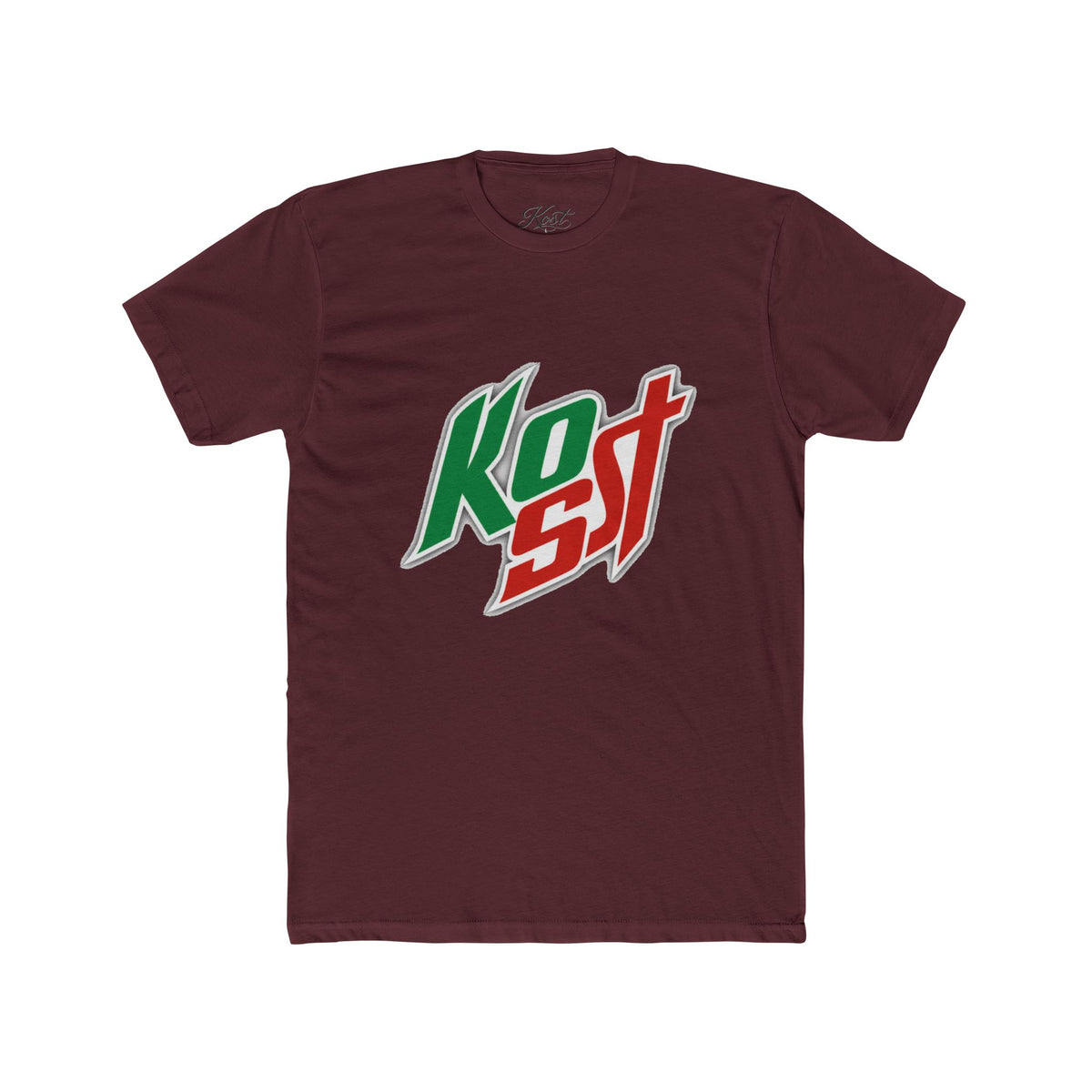 Kost Logo Tee — Retro Green & Red Graphic T-Shirt