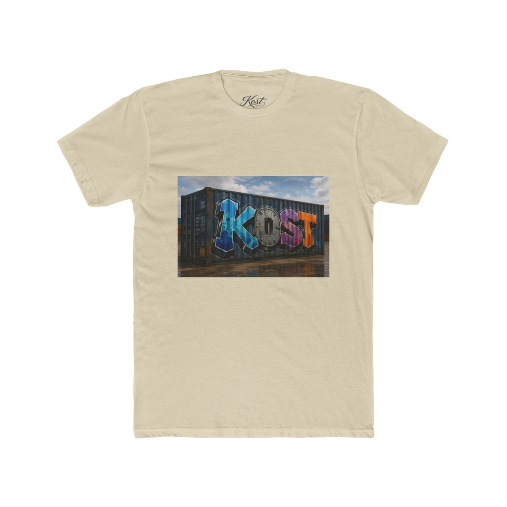 Graffiti 'Kost' Street Art Tee — Urban Container Mural T-Shirt