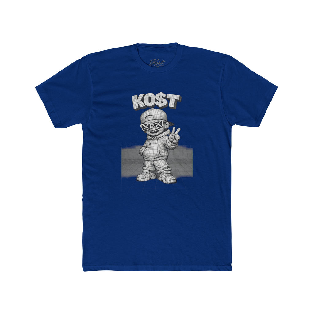 KOST Street Character Tee — Retro Hip-Hop Skull Graphic T-Shirt