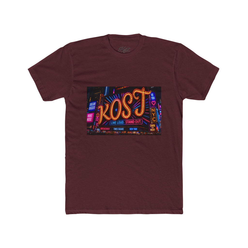 Kost Neon Sign Graphic Tee — Retro City Nightlife T-Shirt