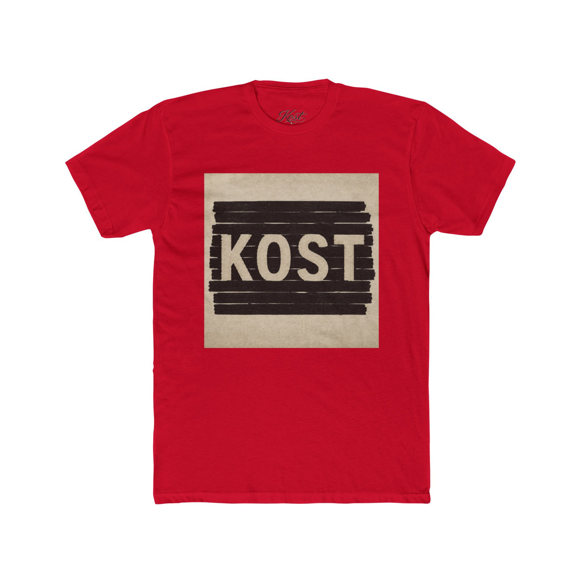 KOST Graphic Tee – Vintage Block Logo Cotton T‑Shirt