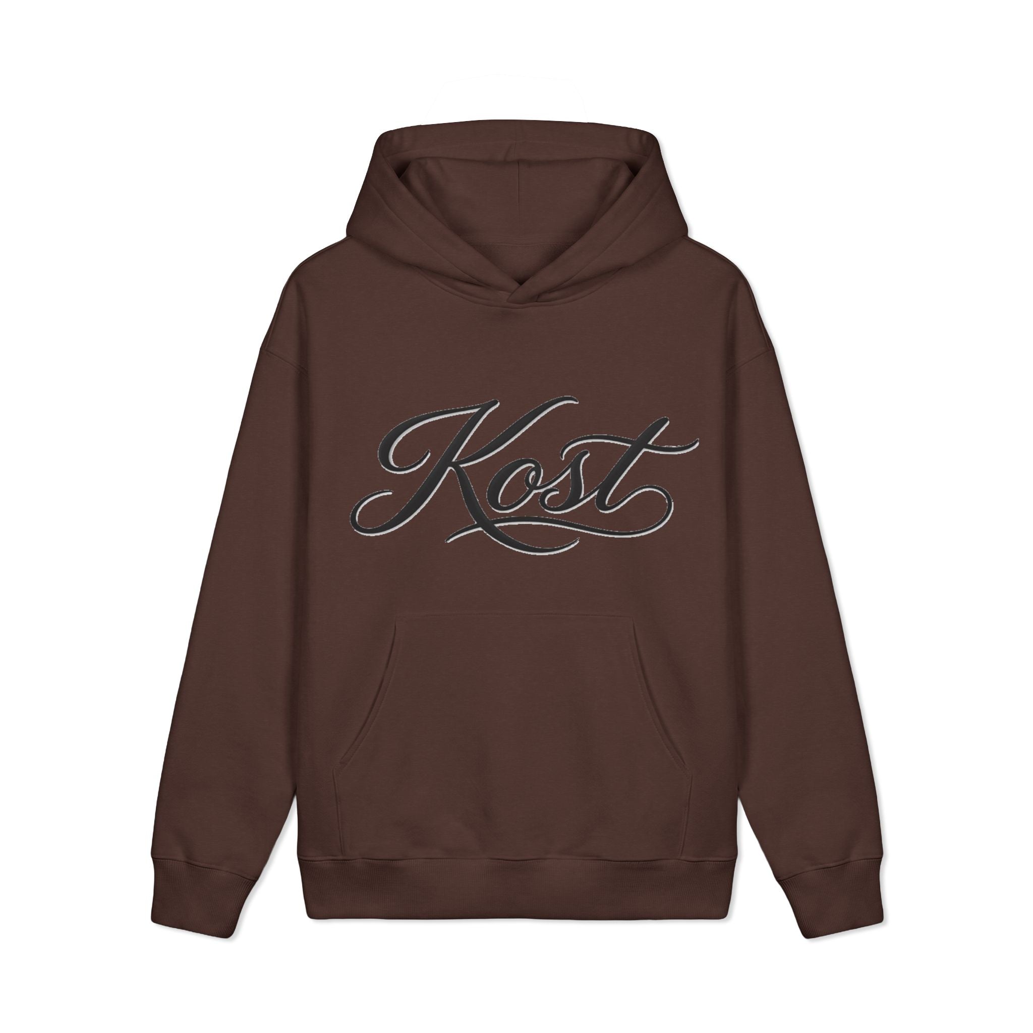 Kost Script Hoodie — Vintage Calligraphy Pullover