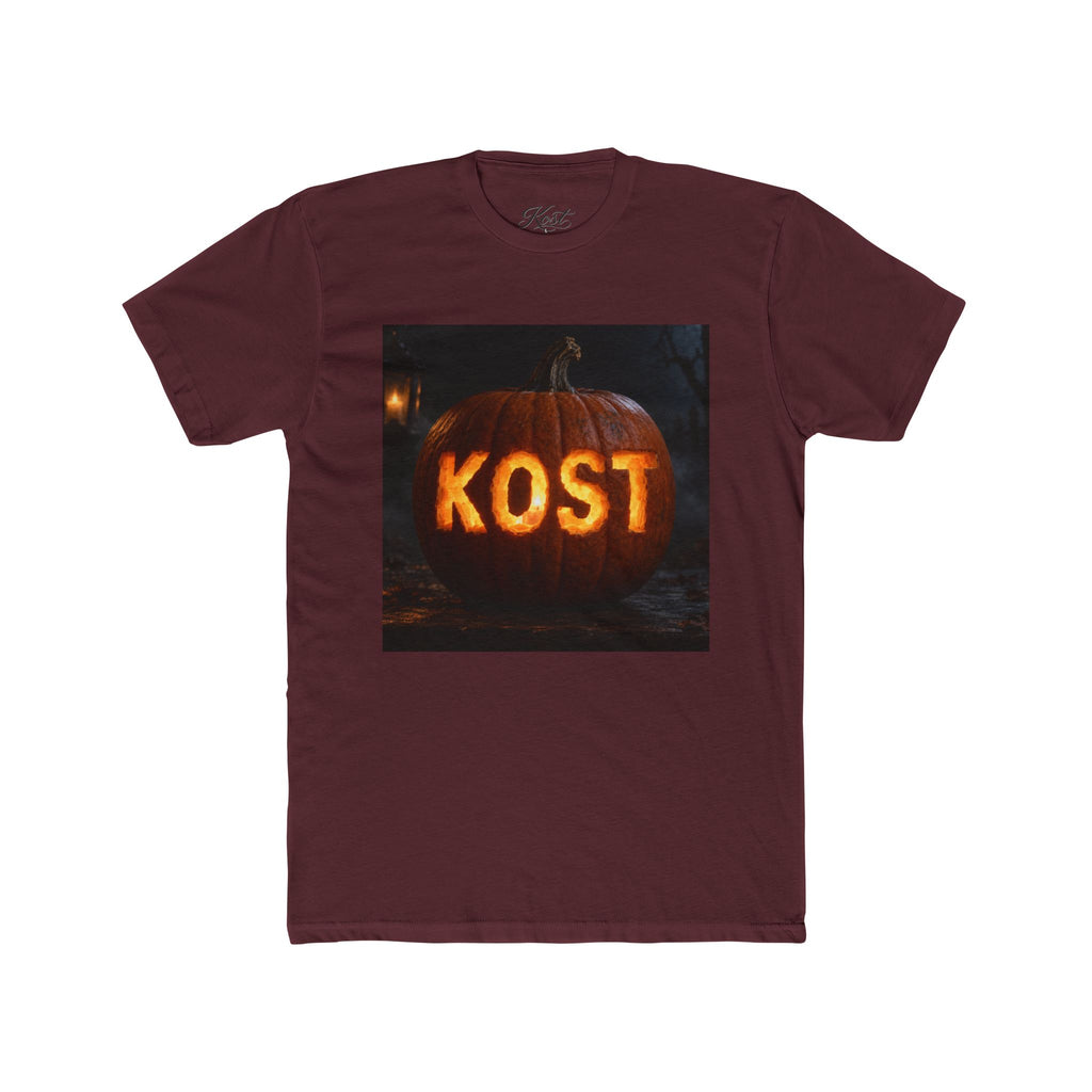 Pumpkin Carved 'KOST' Tee — Halloween Jack-O'-Lantern T-Shirt