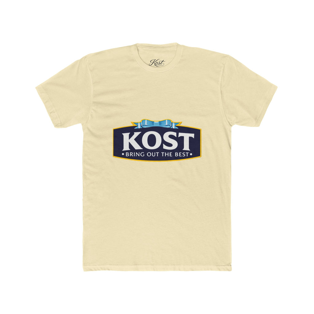 KOST Logo Tee — 'Bring Out The Best' Retro Badge Cotton T‑Shirt