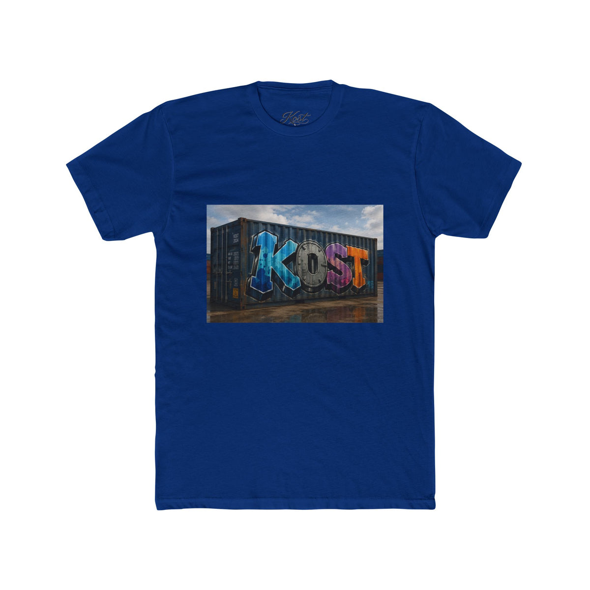 Graffiti 'Kost' Street Art Tee — Urban Container Mural T-Shirt