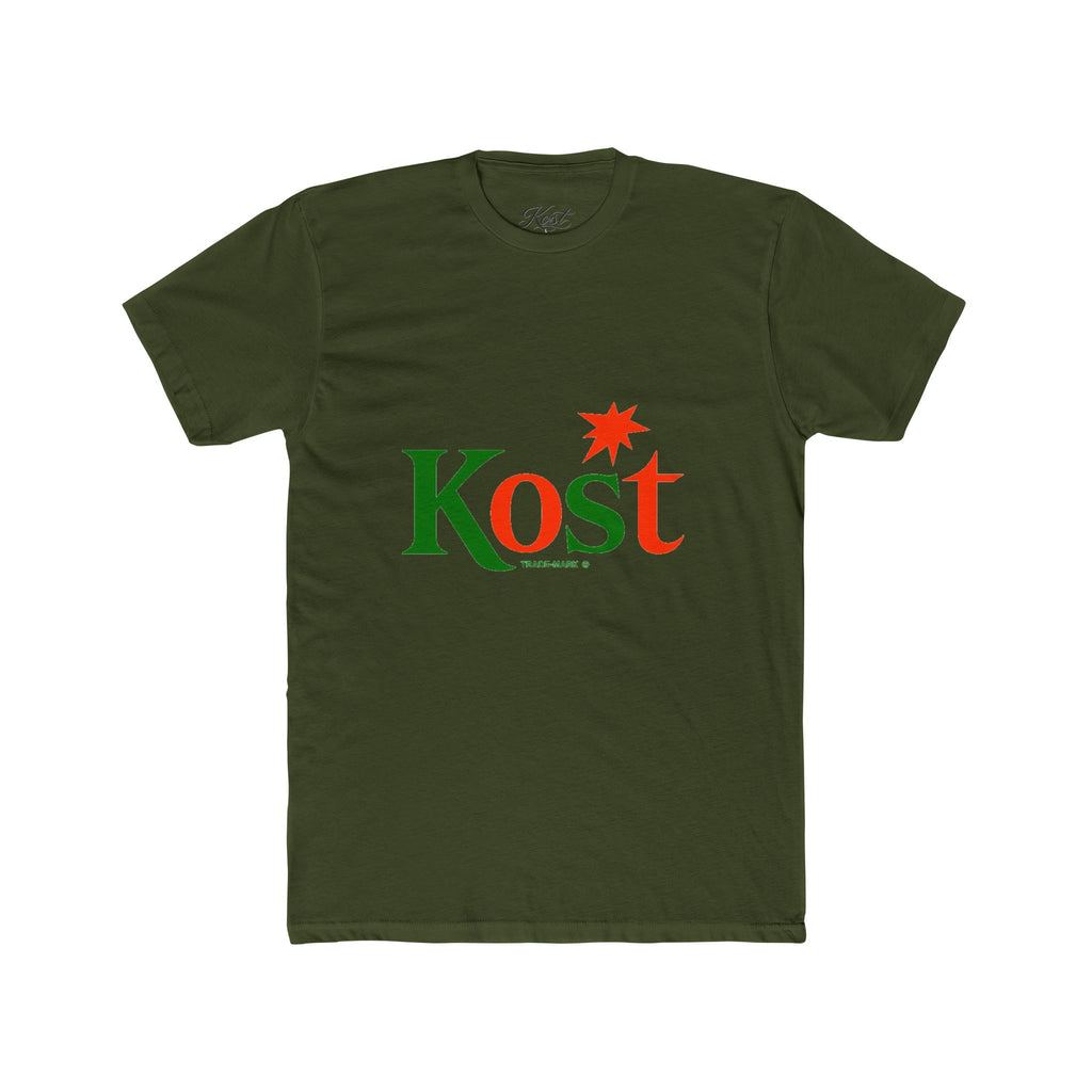 Kost Logo Tee — Retro Green & Red Graphic T-Shirt