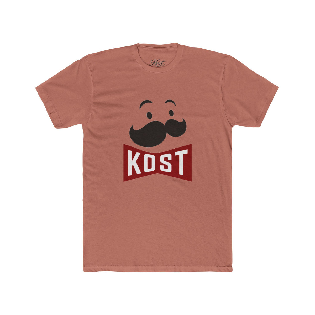 Kost Mustache Logo T‑Shirt — Retro Mascot Tee