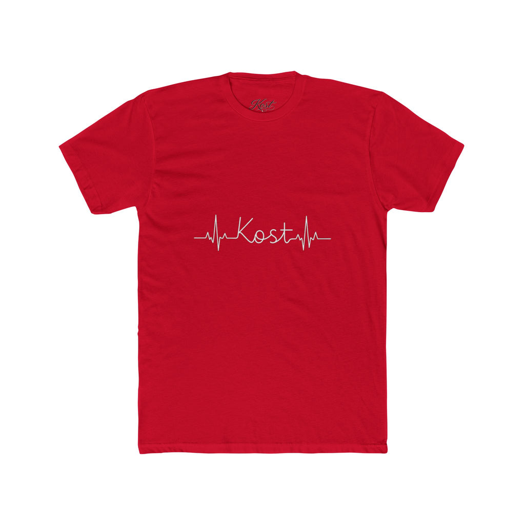 Kosta Heartbeat Tee — Minimal Name ECG Graphic T-Shirt