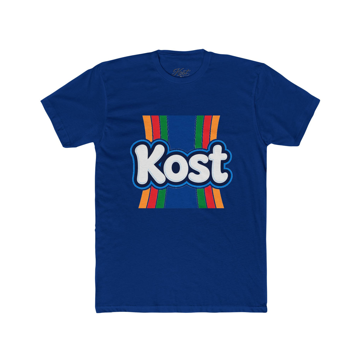 Kost Retro Stripe Tee — Vintage Colorblock Logo T-Shirt