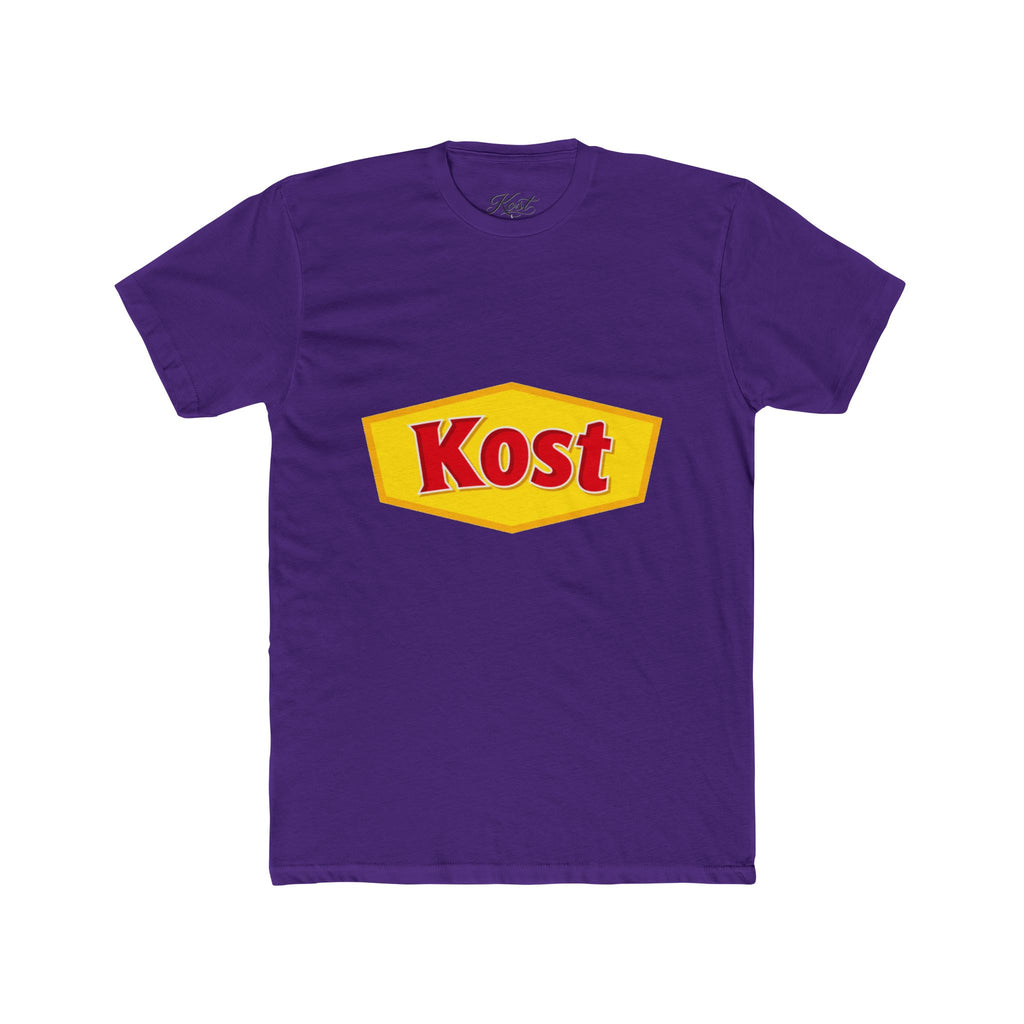 Kost Logo Tee — Retro Yellow & Red Graphic T-Shirt