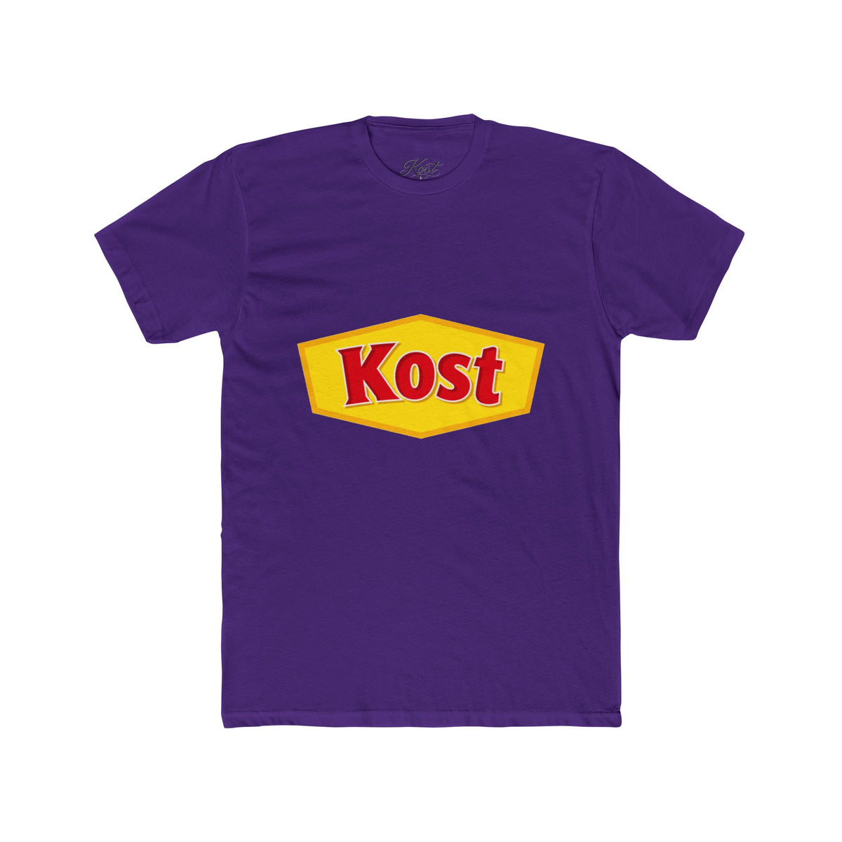 Kost Logo Tee — Retro Yellow & Red Graphic T-Shirt
