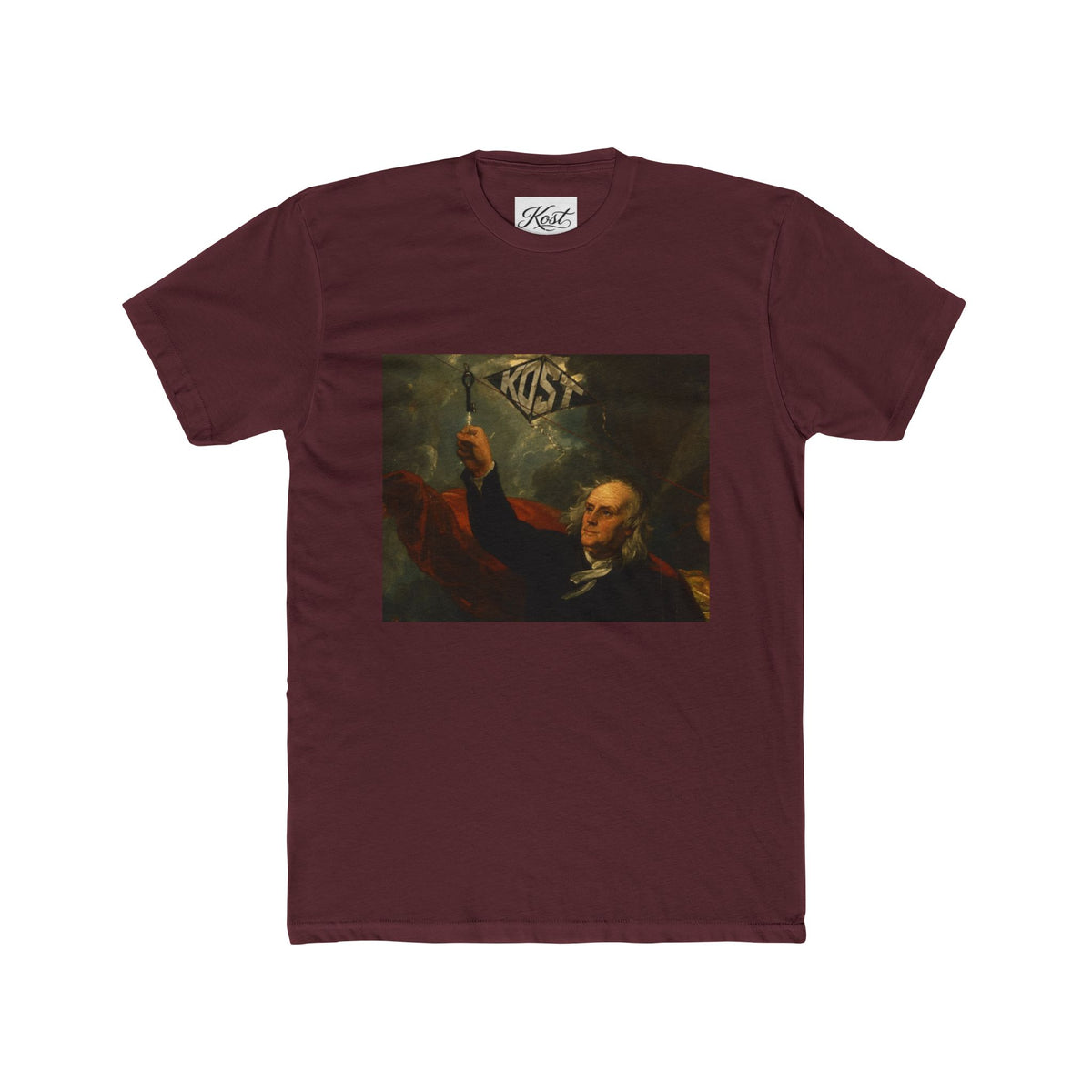 Vintage Revolutionary Portrait Tee — 'Kiss' Graphic Cotton T-Shirt