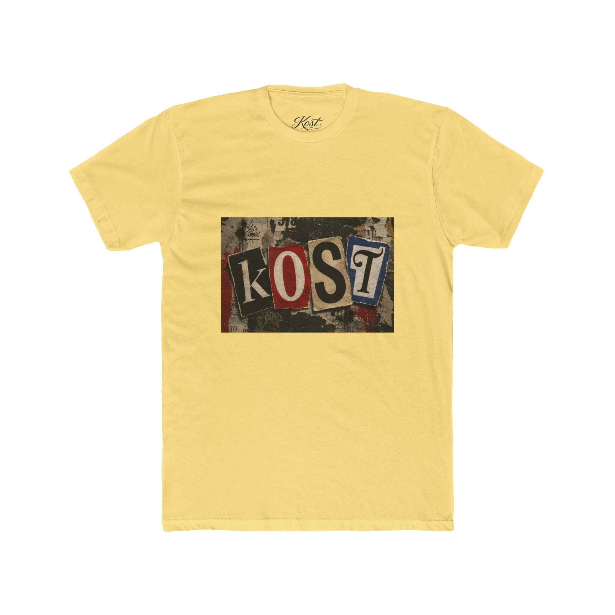 KOST Vintage Collage Tee — Retro Ransom-Style Graphic T-Shirt