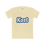 Kost Retro Bubble Logo Tee — White Cotton Crewneck