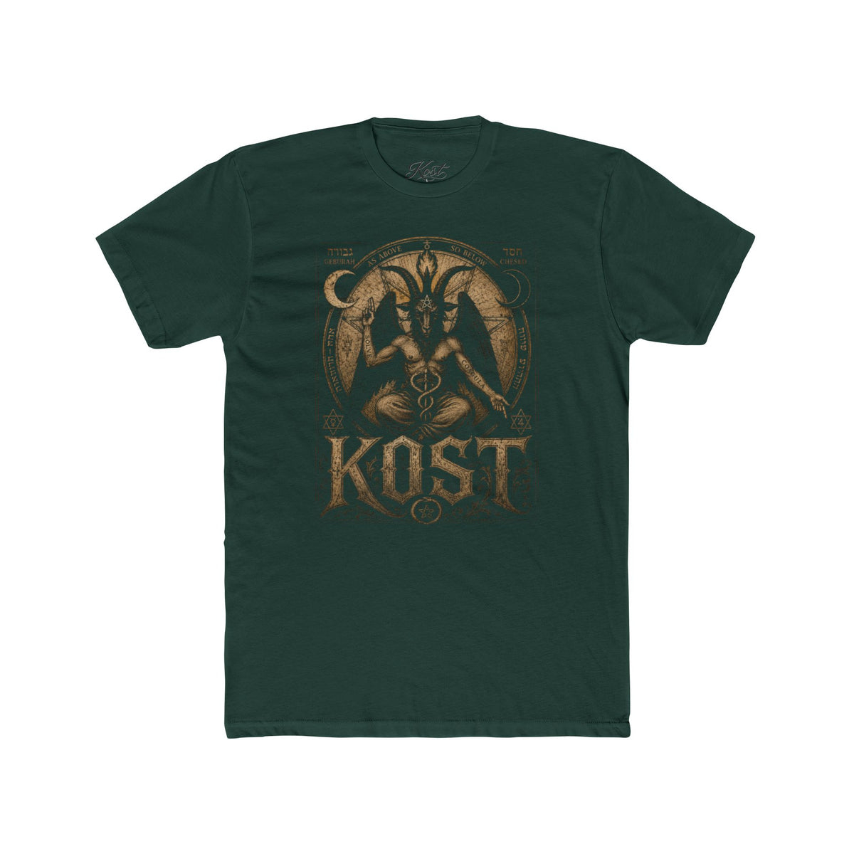 Baphomet Graphic Tee — KOST Occult Goat Sigil Shirt