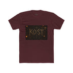 KÖST Rustic Firebrand Tee — Vintage Burned Lettering Graphic T-Shirt