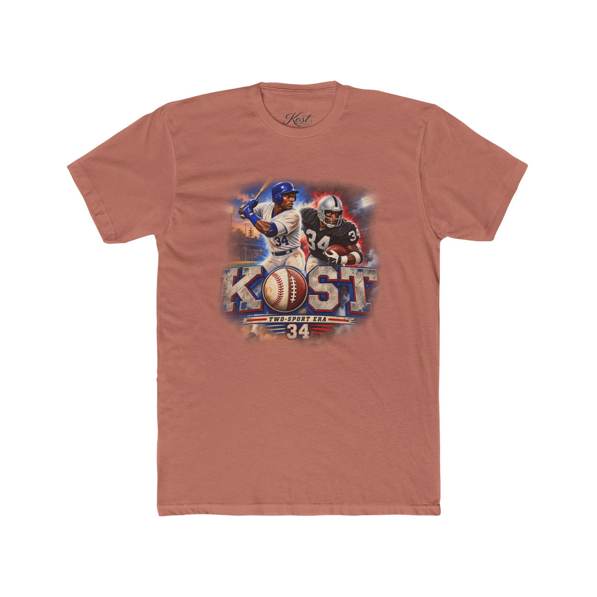 Kost Vintage Baseball & Football Collage Tee