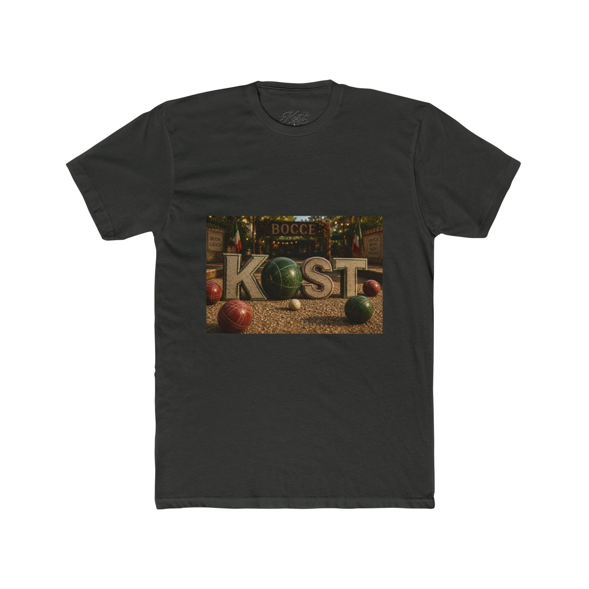 Bocce Court Vintage Photo Tee – KOST Bocce Ball Graphic Shirt