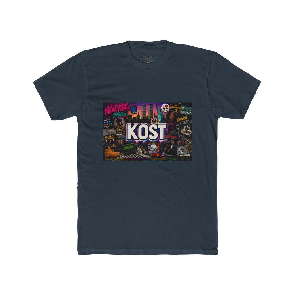 KOST Retro Cityscape Tee — New York Neon Graphic Crew Shirt