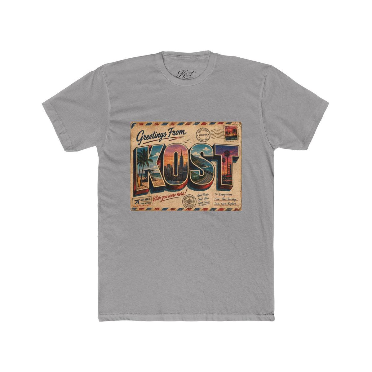 Greetings From KOST Vintage Postcard Tee