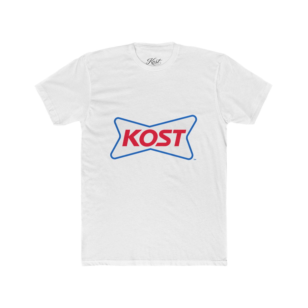 KOST Logo Tee — Retro Red & Blue Graphic T-Shirt