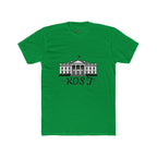 White Tee with White House Illustration and "KOST" Script – Patriotic Graphic T-Shirt
