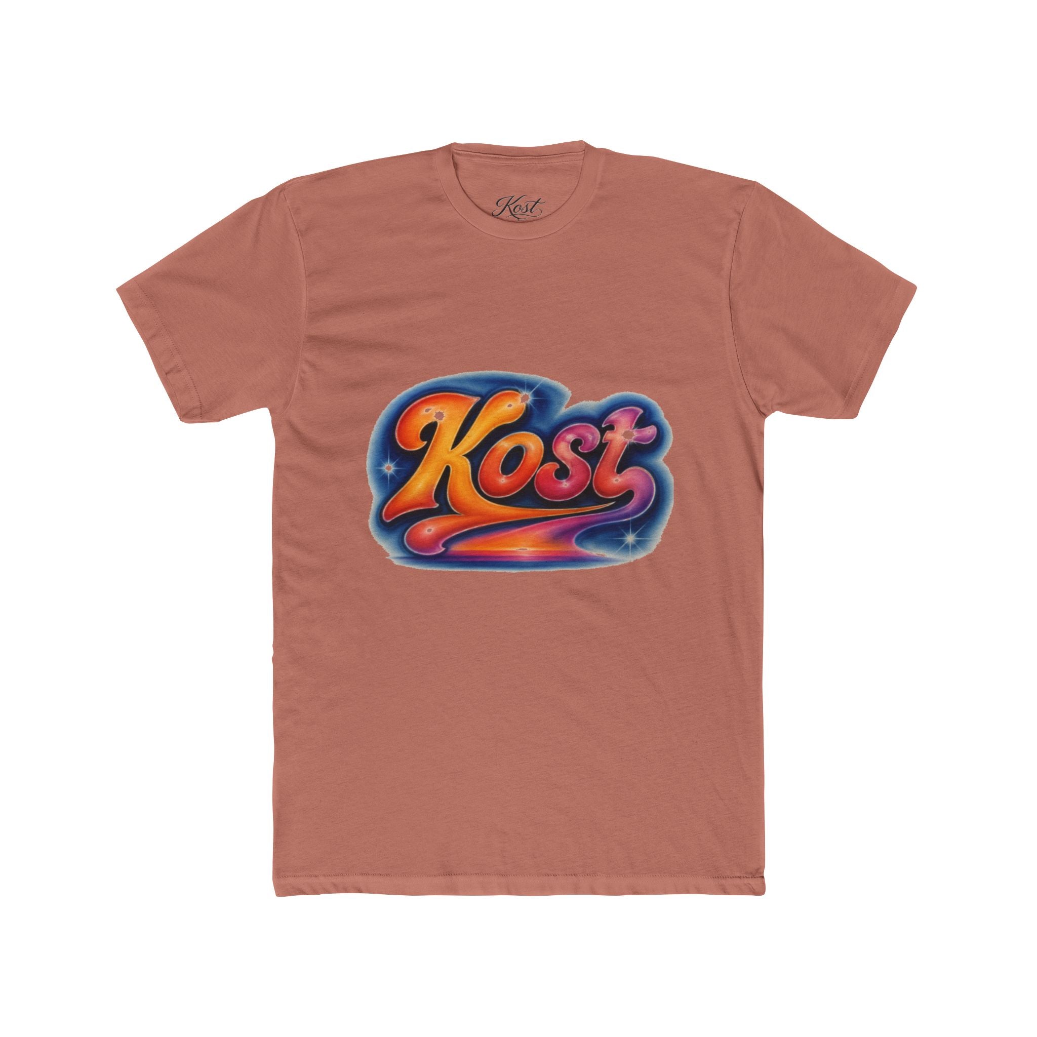Retro 'Kost' Graphic Tee — Vintage Cosmic Logo T-Shirt