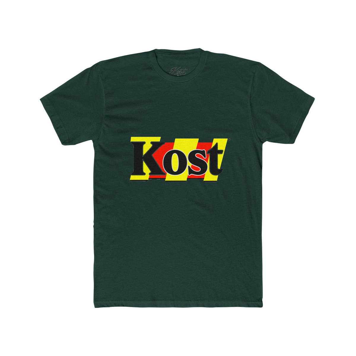Kost Graphic Tee – Retro Yellow & Red Logo T-Shirt