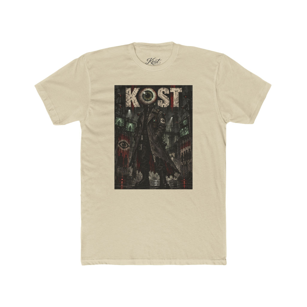 KOST Gothic Black Art Tee — Dark Vintage Band-Style Graphic T-Shirt