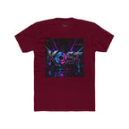 KOSY Neon Geometric Graphic T-Shirt