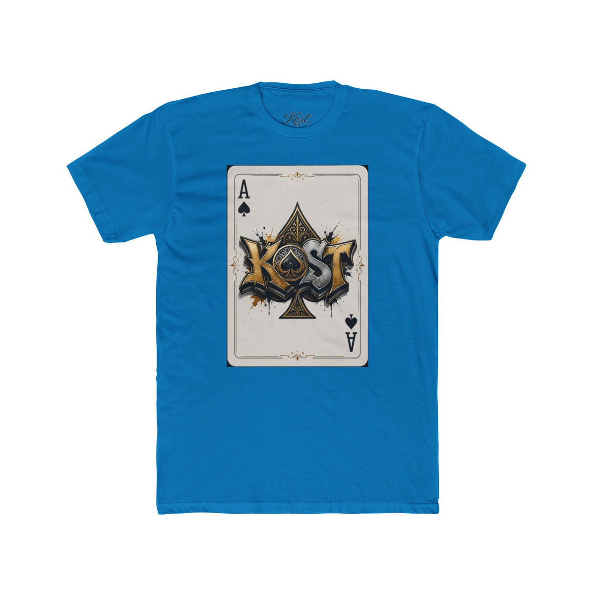 Ace of Spades Graphic Tee — Gold Foil Playing Card Design