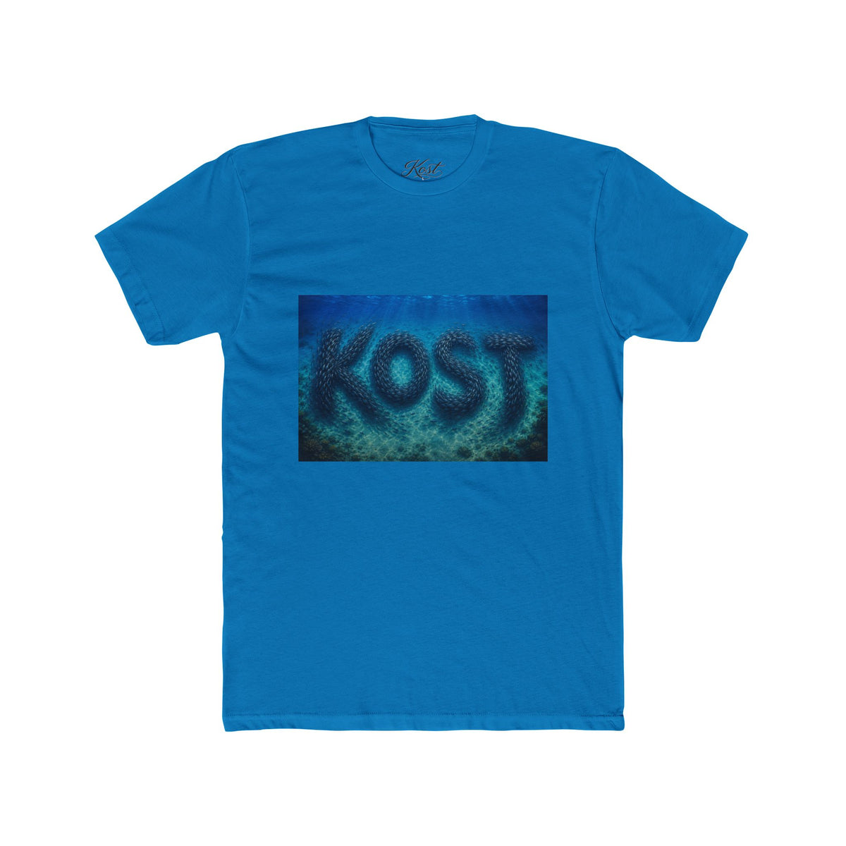 KOST Blue Abstract Graphic T-Shirt