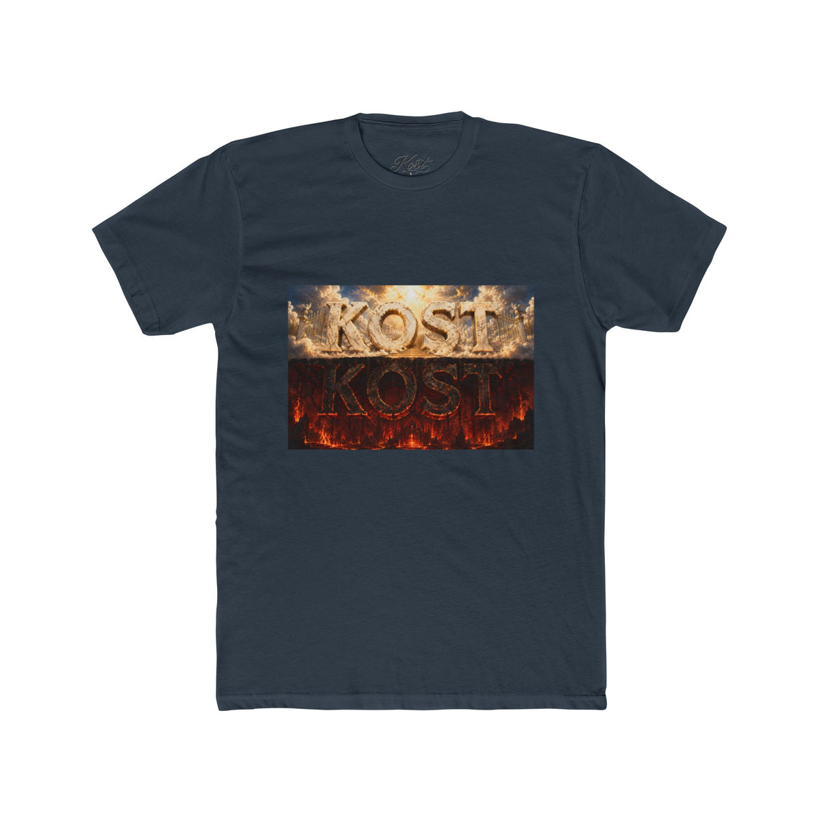 Kost Fiery Smoke Graphic Tee — Rock/Metal Band Style Shirt