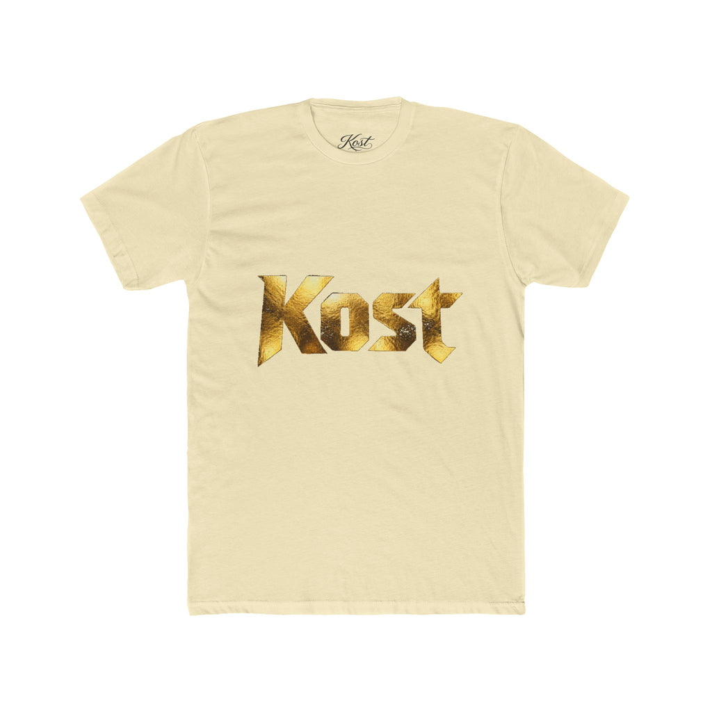 Kost Gold Logo Tee — Metallic Typography Graphic T-Shirt