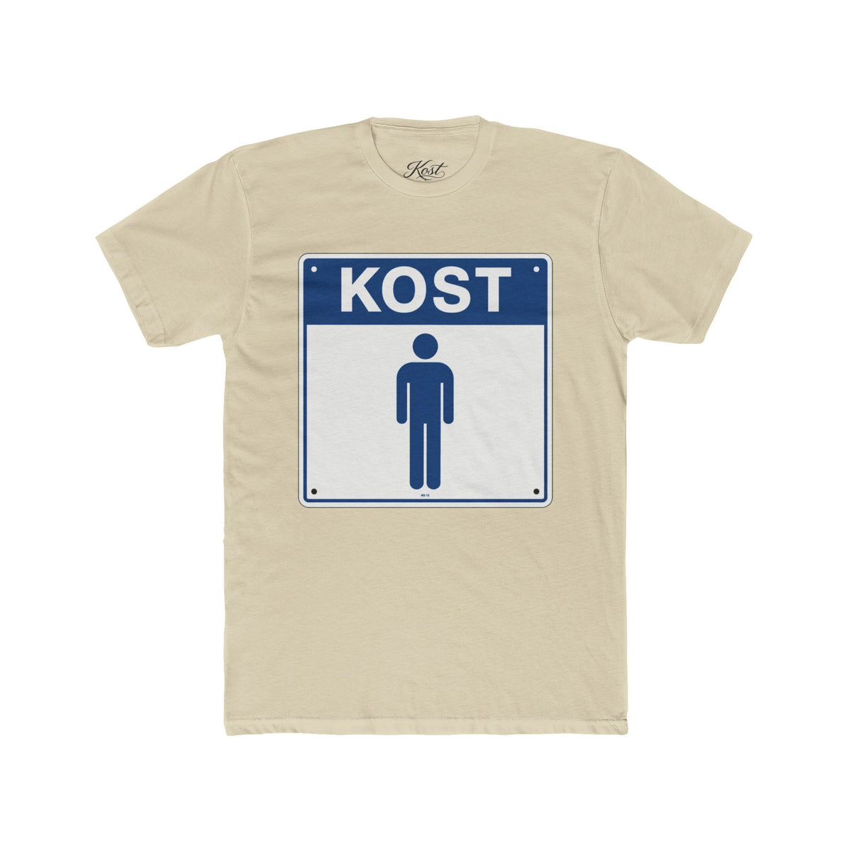 KOST Street Sign T‑Shirt — Retro Blue Icon Tee