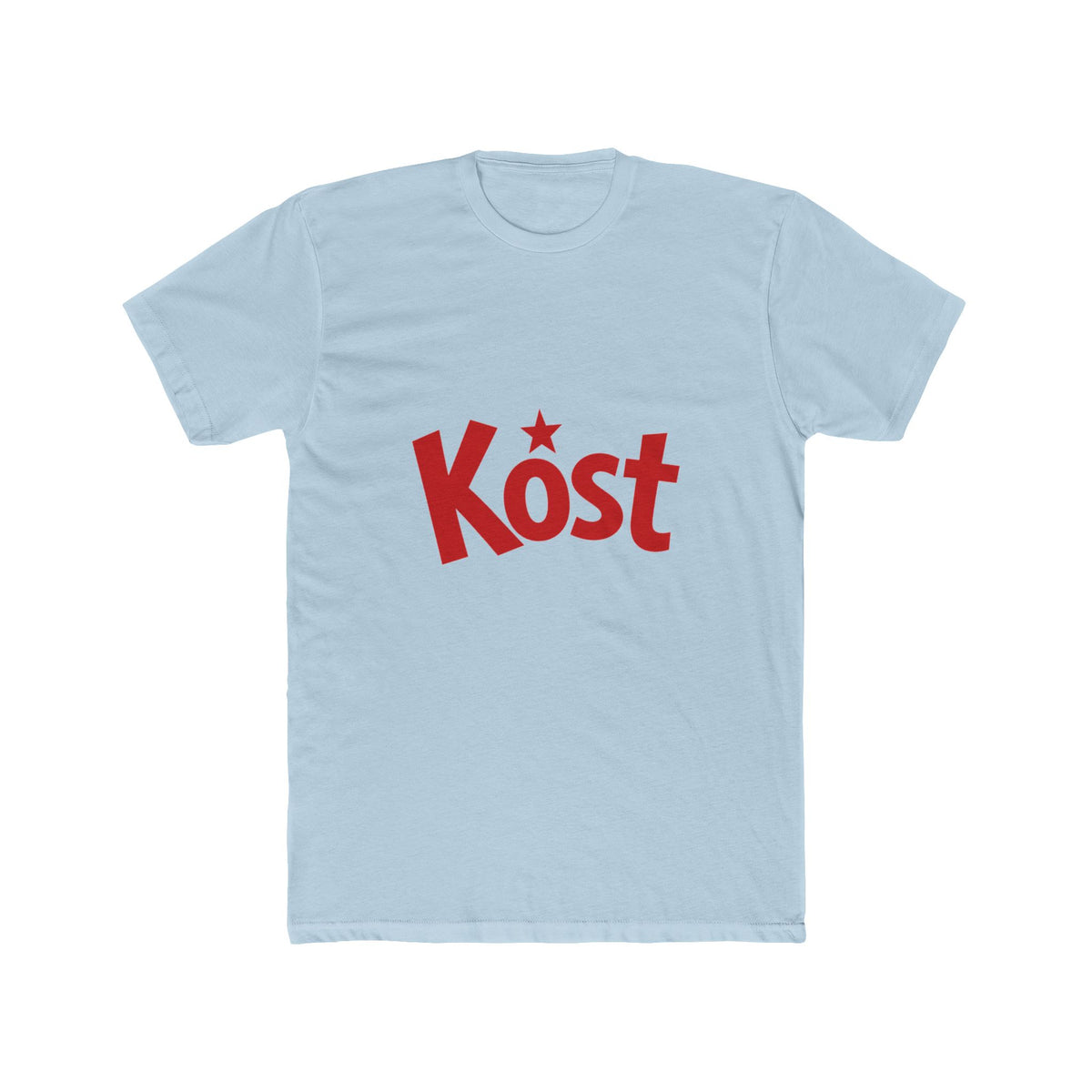 Kost Retro Script Tee — Bold Red Logo Shirt
