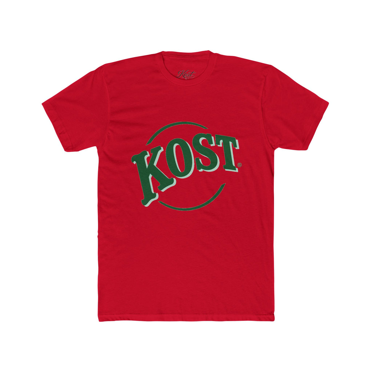 KOST Vintage Logo Tee — Green Retro Circle Graphic T-Shirt