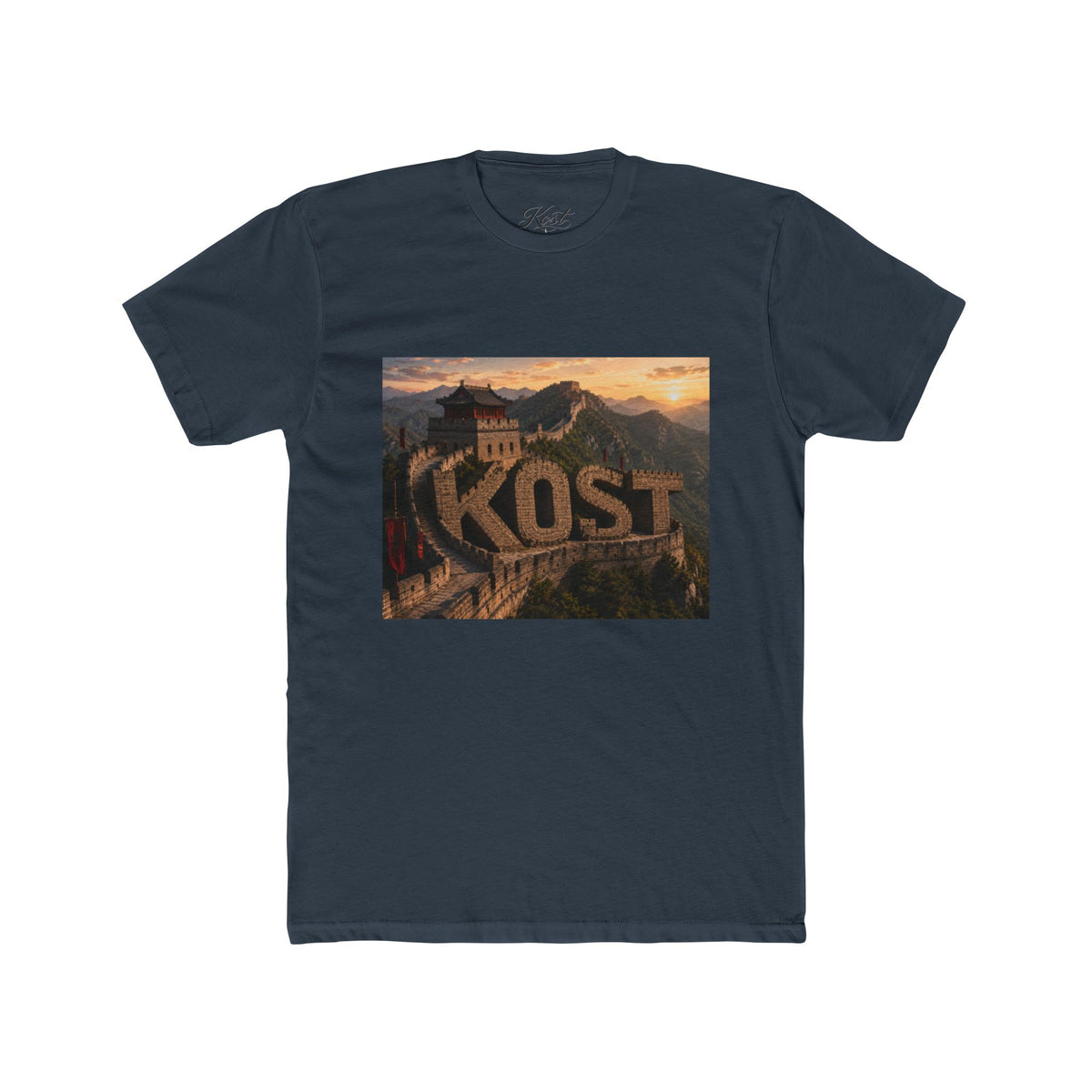 KOST Mountain Scenic Graphic Tee — Vintage Sunset Landscape T-Shirt
