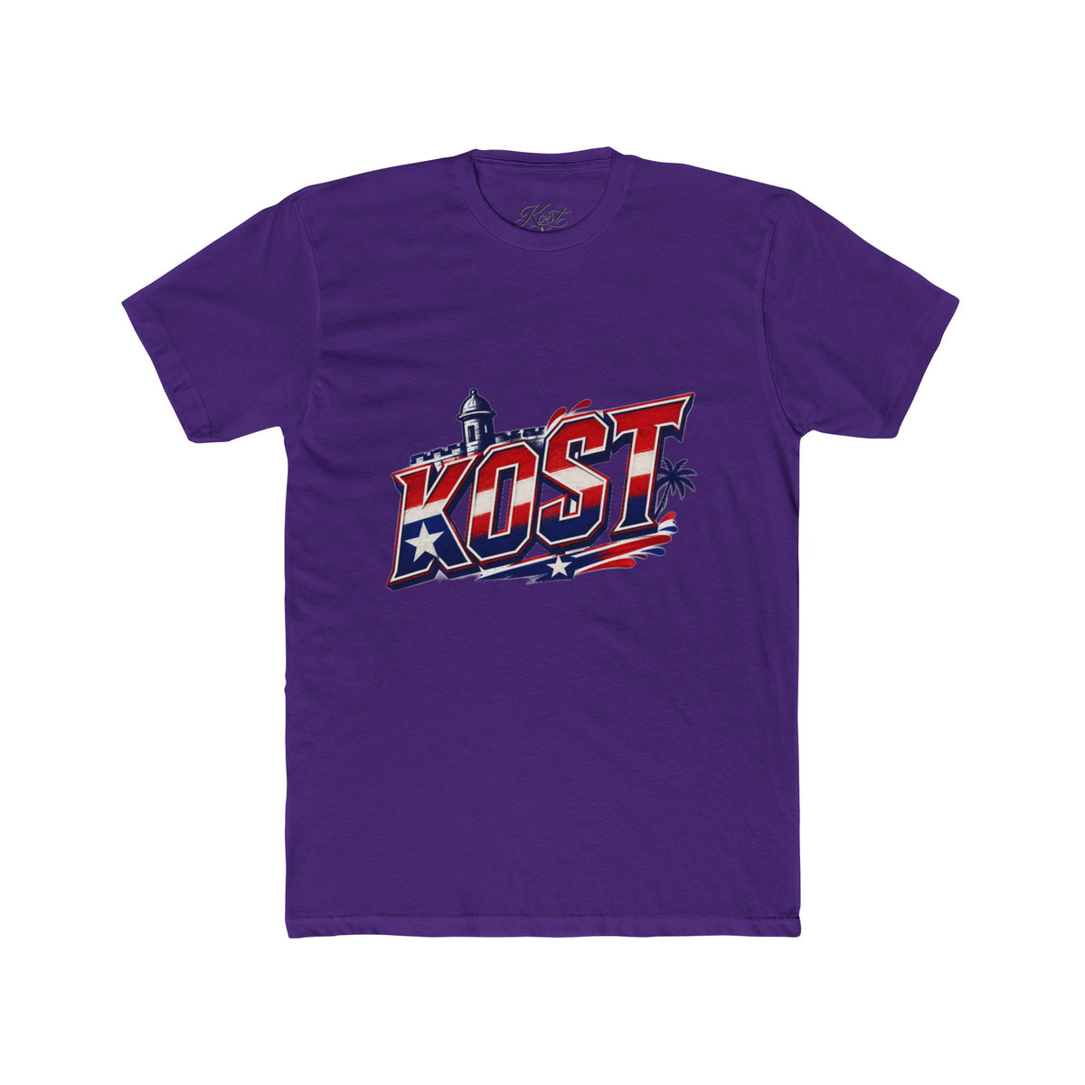 KOST Retro Palm Beach T-Shirt — Americana Surf Vibes