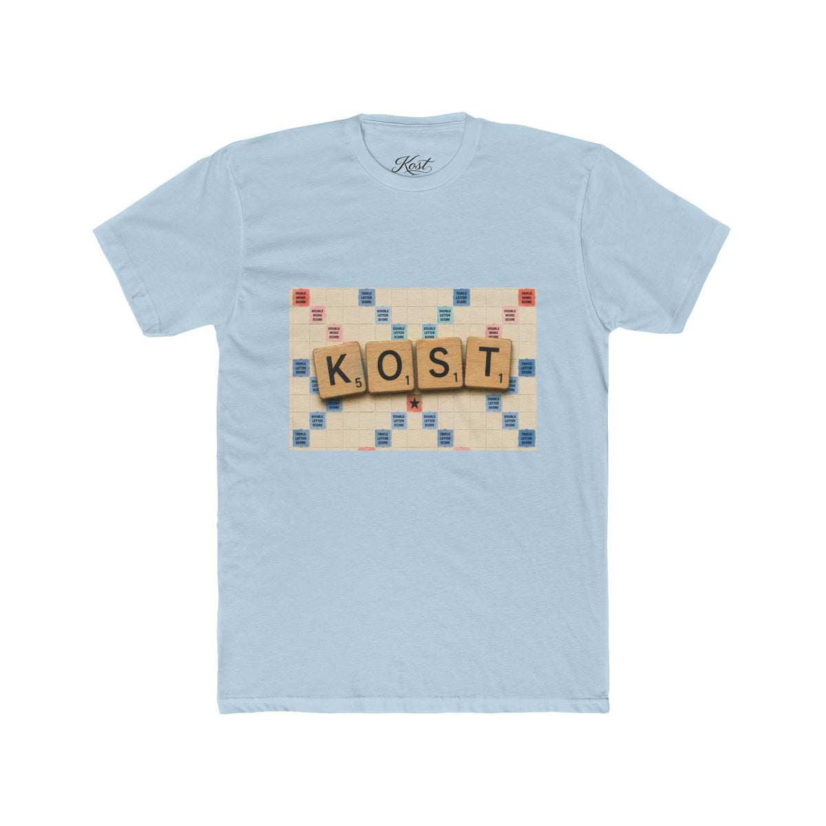 Scrabble Tile 'KOST' Tee — Vintage Word Game Graphic T‑Shirt