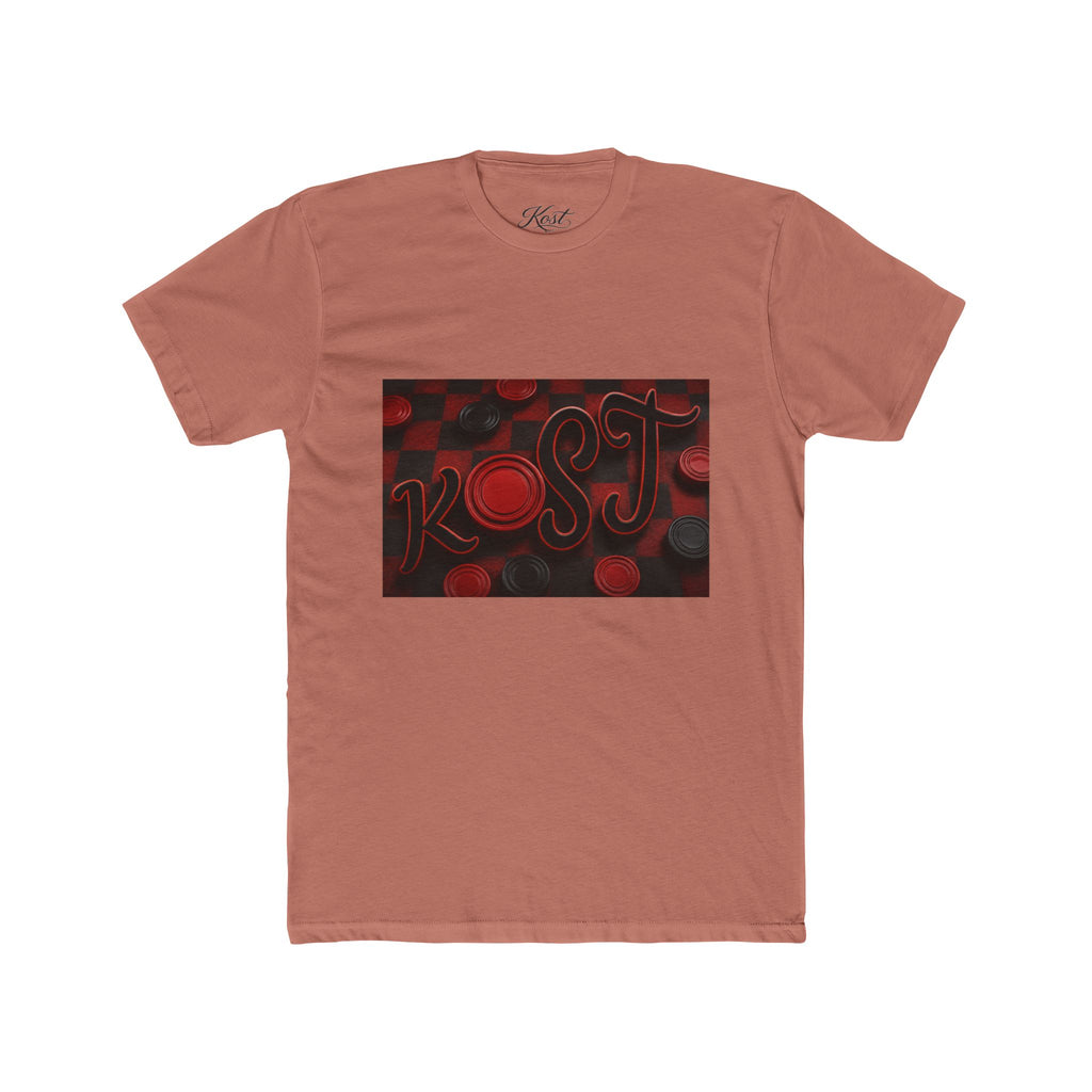Abstract Red Bokeh Graphic Tee — 'Rogue' Script Design
