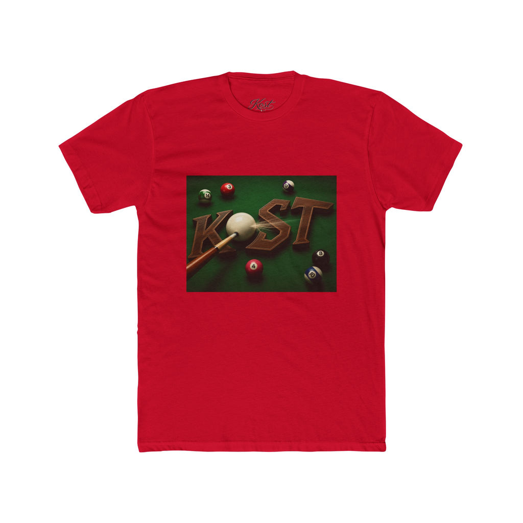 Billiards Pool Table Graphic Tee — 'KIST' 3D Cue Ball Design