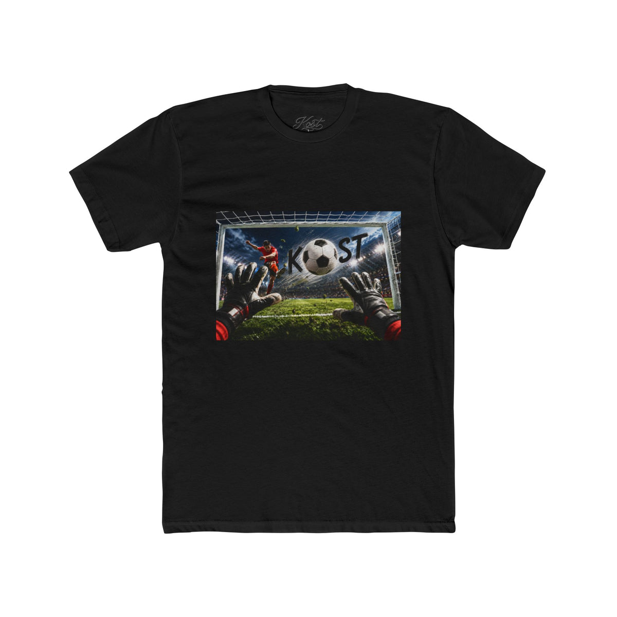 Soccer Goalkeeper Save T-Shirt — Action Soccer Scene Tee