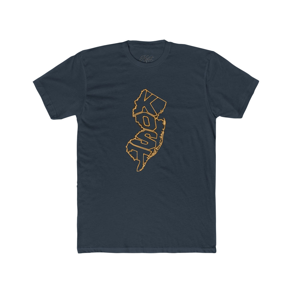 New Jersey 'KOSO' Map Tee — Vintage Gold State Graphic T-Shirt