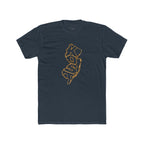 New Jersey 'KOSO' Map Tee — Vintage Gold State Graphic T-Shirt