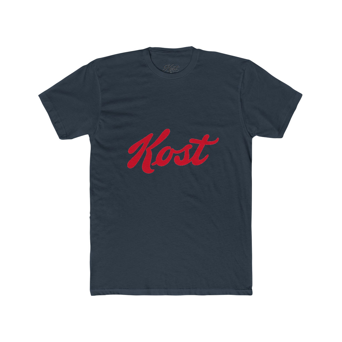 Kost Script Logo Tee — Minimal Retro Graphic T-Shirt