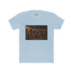 ROST Vintage Industrial Graphic Tee — Rusted Metal Letters Crew Shirt