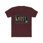 Delaware License Plate Tee — KOST Vintage State Plate T‑Shirt