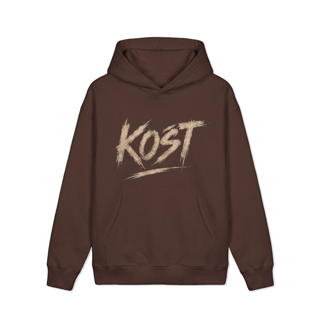 KOST Script Logo Hoodie — Vintage Brushstroke Streetwear Pullover